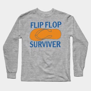 Flip flop surviver Long Sleeve T-Shirt